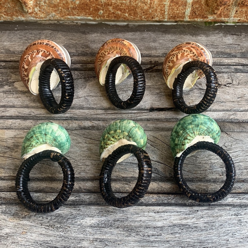 Vintage Seashell Napkin Rings - Picture 9 of 13
